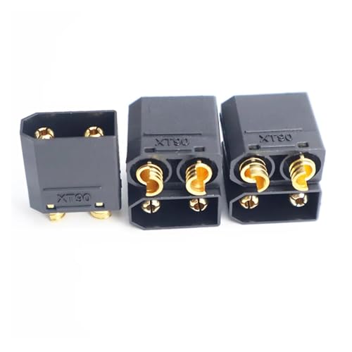 Conectores XT90H negros macho hembra para terminales de cable de bateria LiPo 5