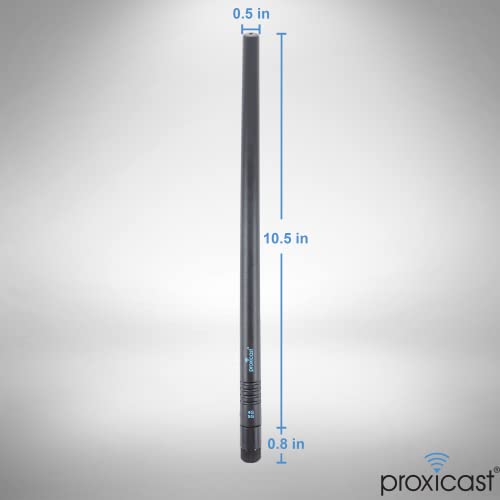 Image of Proxicast 5-8 dBi High Gain External 4G /5G Antenna Compatible with Cisco, Cradlepoint, Netgear, Pepwave, MoFi, CalAmp, Digi, Sierra and Other Routers & Modems with SMA Connectors (ANT-120-006-2PK)