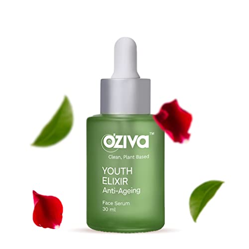 OZiva Youth Elixir Phyto Retinol Anti-Ageing Serum, 30ml Anti-Ageing Face Serum for Wrinkle Reduction & Skin Tightening with Phyto Retinol, Rose & Tiare Flower for All Skin, 30ml (Pack of 1)