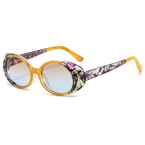 Lunettes de soleil rondes punk rétro UV400 pour un style extérieur vintage coloré
