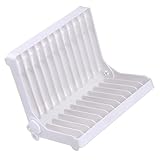 Support pour égouttoir : facile à nettoyer et à ranger, présentoirs à assiettes