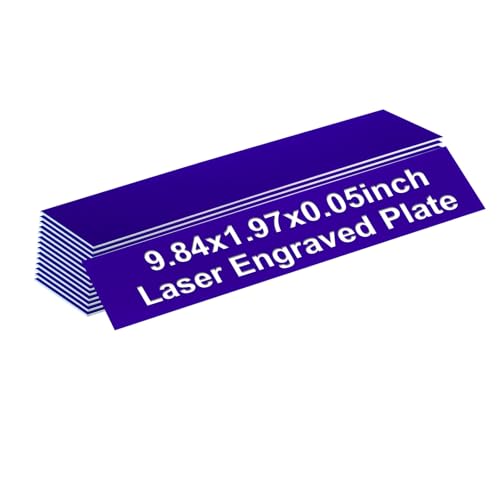 Étiquettes de bureau personnalisées 25x5cm plaques nominatives vierges bleu foncé