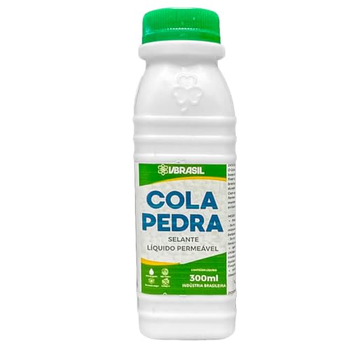 Cola Pedra Selante Líquido Permeável 300 ml | Fixação E Proteção De Pedras Decorativas | Cria Película Transparente, Resistente À Água E Intempéries | Ideal Para Jardins, Seixos E Pedriscos