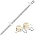 6FT Flag Pole Kit,Stainless steel Heavy Duty American US Flagpole, Rustproof for Outdoor Garden Roof Walls Yard House(Without Bracket)