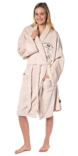 CultureFly Schitt's Creek Gift Rose Apothecary Plush Fleece Luxury Bathrobe Robe