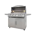 Blaze Premium LTE+ 40-Inch 5-Burner Natural Gas Grill W/Rear Infrared Burner & Lift-Assist Hood - BLZ-5LTE3-NG