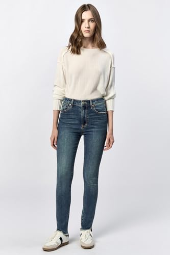 DEAR JOHN Stella Women's Jeans Straight Leg High Rise Ankle Slim2