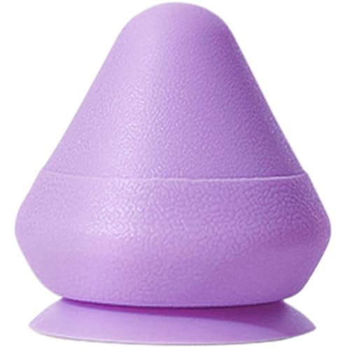FONDOTIN Bola De Masaje Con Ventosa Tpe Morada Multifuncional Para Automasaje De Espalda Cuello y Músculos Doloridos Herramienta Corporal Portátil Para Aliviar Tensión y Rigidez