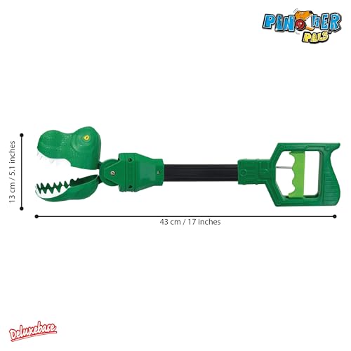 Pincher Pals - T-Rex von Deluxebase. Extra großes Greifzangen Spielzeug für Kinder. Spaßiges Greifzangenspielzeug, das perfekte Dinosaurier Geschenk!