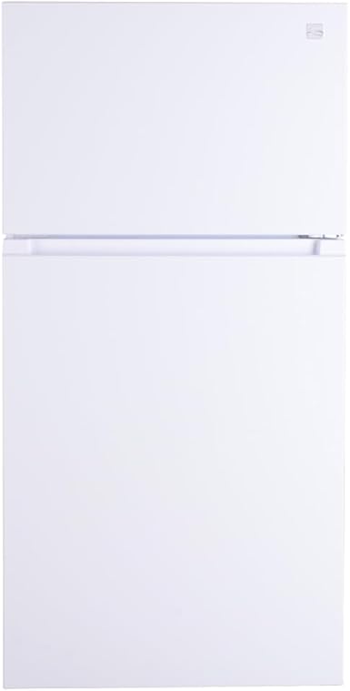 Kenmore 33 in. 20.5 cu. ft. Capacity Refrigerator/Freezer with Full-Width Adjustable Glass Shelving, Humidity Control Crispers, ENERGY STAR Certified, White