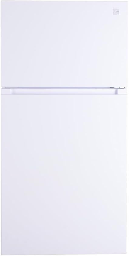 Kenmore 33 in. 20.5 cu. ft. Capacity Refrigerator/Freezer with Full-Width Adjustable Glass Shelving, Humidity Control Crispers, ENERGY STAR Certified, White