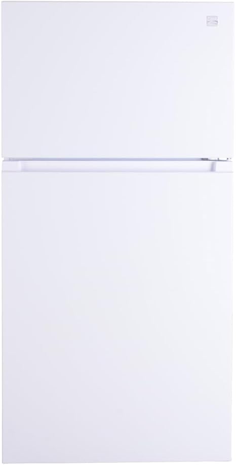 Kenmore 33 in. 20.5 cu. ft. Capacity Refrigerator/Freezer with Full-Width Adjustable Glass Shelving, Humidity Control Crispers, ENERGY STAR Certified, White