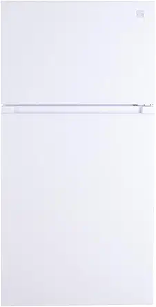 Kenmore 33 in. 20.5 cu. ft. Capacity Refrigerator/Freezer with Full-Width Adjustable Glass Shelving, Humidity Control Crispers, ENERGY STAR Certified, White