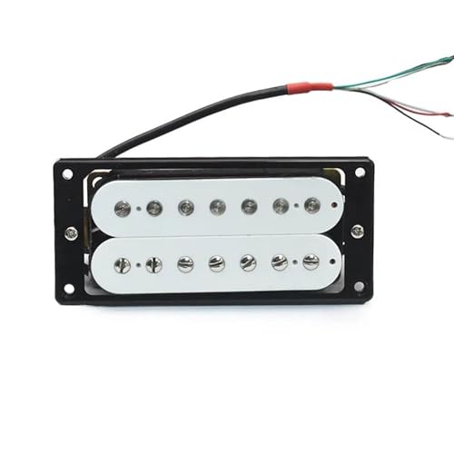 Przetworniki Do Gitary Elektrycznej Biała 7-strunowa gitara elektryczna Humbucker Neck Pickup Plastikowa szpula z ramką Części do gitary