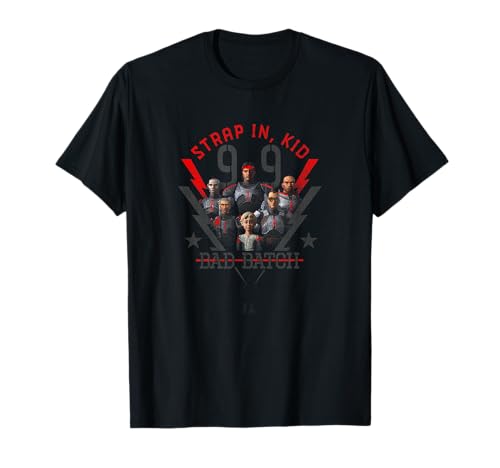 T-shirt Star Wars The Bad Batch en coton col rond imprimé geek