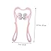 Anneome 1pc Manual Neck Massager for Cervical Ergonomic Design Lightweight Portable Neck Massager for Home Office Travel Use Pink