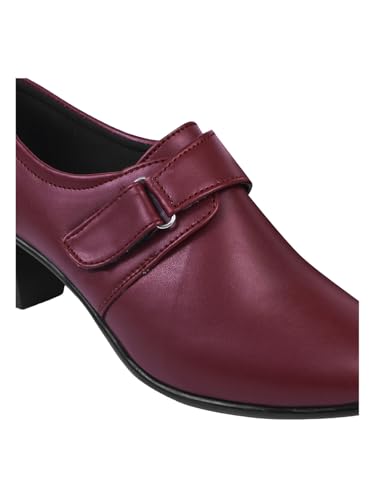 Image of TRYME Collection Bellies Comfortable Stylish Solid Block Heel Slip-On Formal Shoes for Womens & Girls