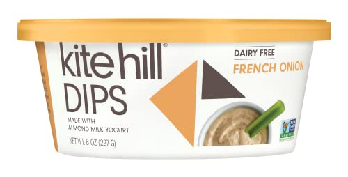 Kite Hill French Onion Almond Milk Yogurt Dip, 8 Ounces, Dairy Free #TOP9