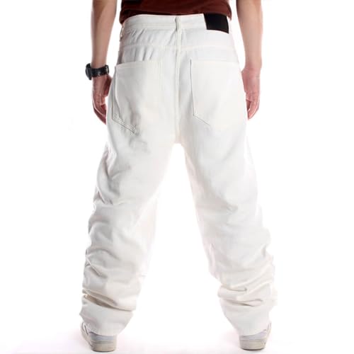 Baggy Pants Y2k Skater Jeans Wide Leg Jeans Men White Oversized Jeans3