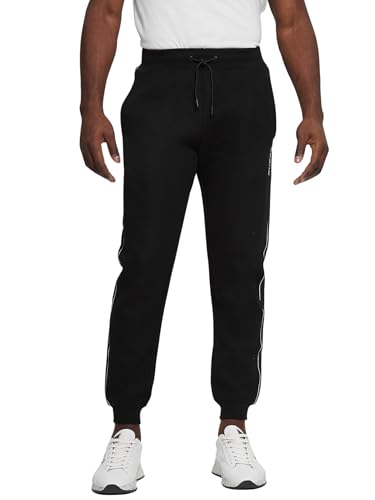Guess Eco Mickey Cuff Pant Pantalon de survêtement, Noir Profond, XX-Large Homme