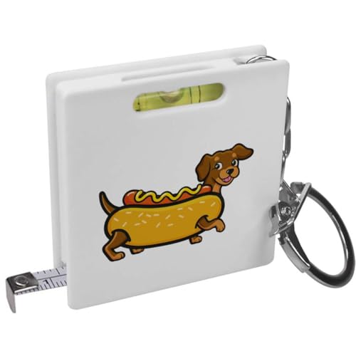 Cinta métrica llavero perro Azeeda Hot Dog