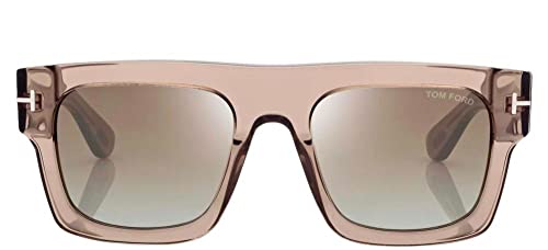 Tom Ford FAUSTO FT 0711 Transparent Brown/Green 53/20/145 unisex Sunglasses2