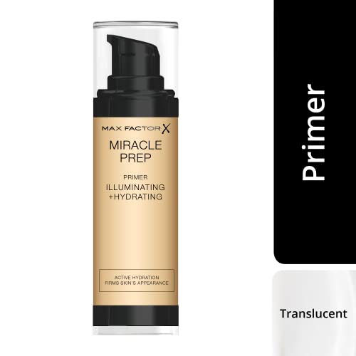 Max Factor Miracle Prep Illuminating & Hydrating Primer, Nourishing Formula With Niacinamide And Vitamin E, 30 Ml #TOP3