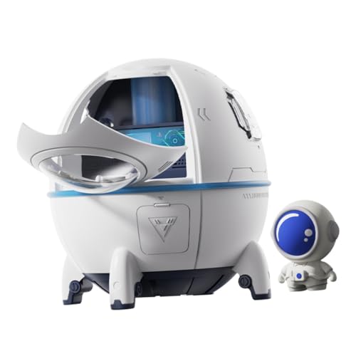 INOOMP Humidificador Personal Nave con Astronauta Nebulización Grande H Portátil USB para Dormitorio y Oficina