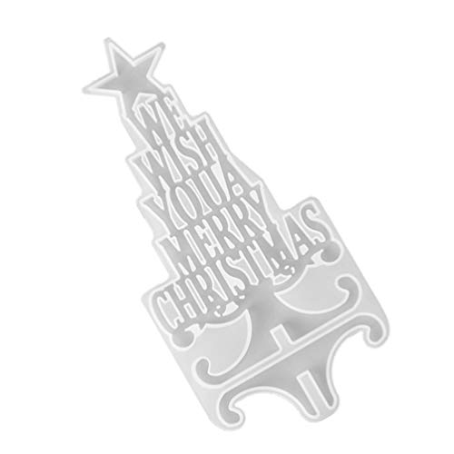 HEALLILY Kerstboom Hars Mallen DIY Vrolijk Kerst Siliconen Gieten Zeepvorm Crystal Epoxy Mould voor DIY Ambachten Xmas… - Afbeelding 3