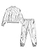 YiZYiF Kids Girls Boys Dance Clothing Sets Hip Hop Jazz Costume Shiny Metallic Bomber Jacket with High Waist Pants Set Silver 12 Years