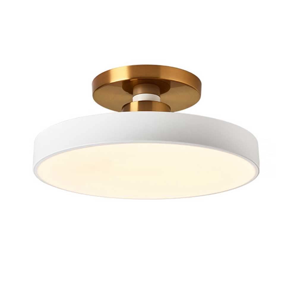 APLIK Black Semi Flush Mount Ceiling Lamp Macaron Chandelier Home Living Room Flush Mount Ceiling Light 3 Color Dimmable LED Acrylic Ceiling Light For Bedroom, Kitchen, Bathroom, Hallway