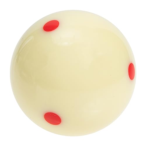 NULYLU Professional Ball Billiard White Ball 6 Dots High-Grade Resin Longevity 5.72cm