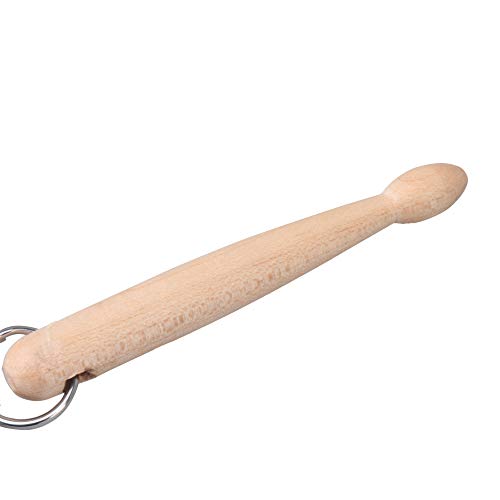 Llavero coleccionable de mini baquetas naturales resistentes, paquete de 5 miniatura 4