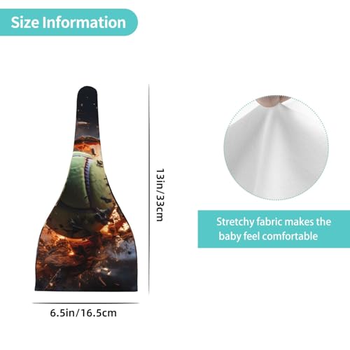 Lightning Fever Tennis Print Newborn Baby Hat, Soft Top Knotted Beanie Cap, Cute Infant Headwear for 0-6 Months Welcome Party Black4