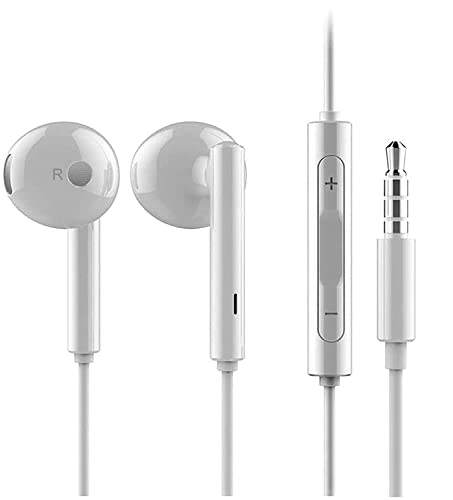 Original Huawei auricular AM de 115 en blanco para Huawei GX8 Auriculares con control de volumen y Micro