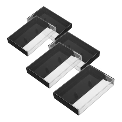 KICHOUSE Retro Cassette Tape Rack 6 Pack Cassette Tape Cases Plastic Holder for Organized Display Storage