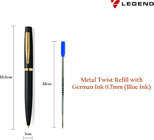 Amazon | Legend Estilo メタルボールペン(ゴールド)。 | 格納式