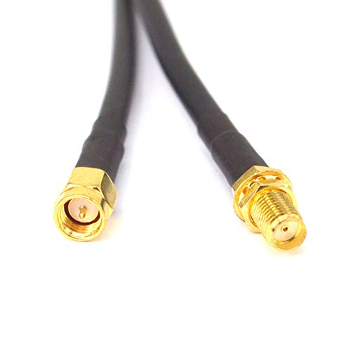 10 Pieces Low Loss SMA Female to SMA Male Extension RG58 Coaxial Cable Connector 20CM