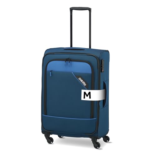 paklite Reisekoffer 4 Rollen, Weichschalen Rollkoffer mittelgroß,...