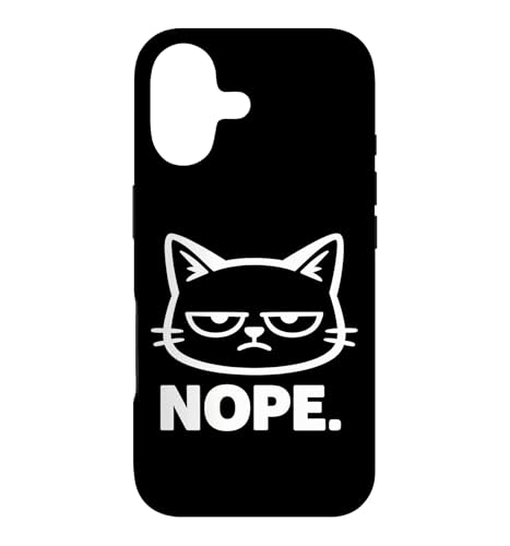 NOPE �s�K�ȔL�̊� �ʔ��� ����ȑԓx �O���t�B�b�N �X�}�z�P�[�X iPhone 17 �p
