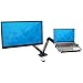 Mount-It! Laptop and Monitor Desk Stand - Full Motion Laptop Arm Stand - Ergonomic Adjustable Monitor Mount - VESA Monitor Desk Mount with Laptop Tray