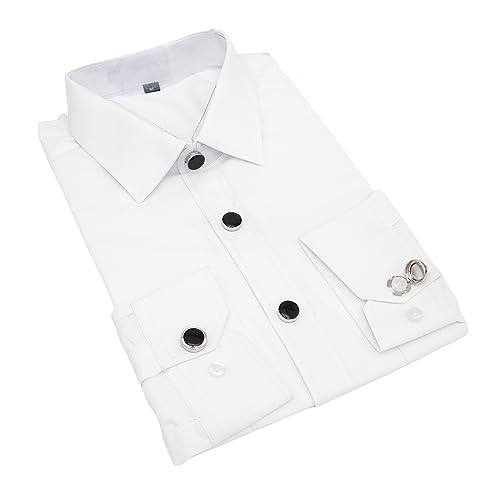 Image of Mens Button Covers Tuxedo Shirt Cufflinks Alternative | Fake cufflinks and alternative fashion jewelry accessories for mens formal business dress shirts suits and groomsmen