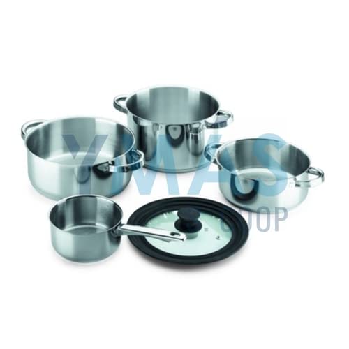 Bateria Facile Induccion Acero 3 Piezas + 1 Tapa En Oferta Bateria Facile Induccion Acero 3 Piezas + 1 Tapa