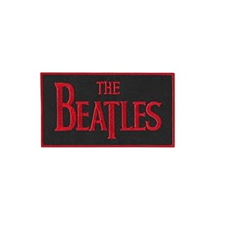 Beatles The Red Écusson Patch en fer brodé sur accessoire - Les Beatles, Paul McCartney, John Lennon, RIngo Starr, George Harrison