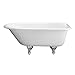 Barclay CTRN67-WH-ORB Cast Iron Roll Top Soaking Tub