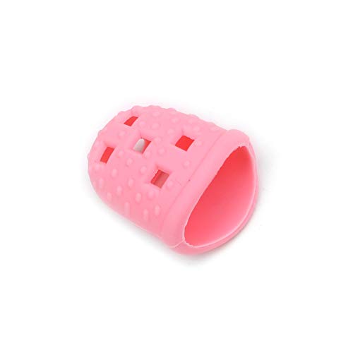 RuleaxAsi 2pcs protetores da ponta do dedo do silicone da guitarra para novatos do Ukulele da guitar
