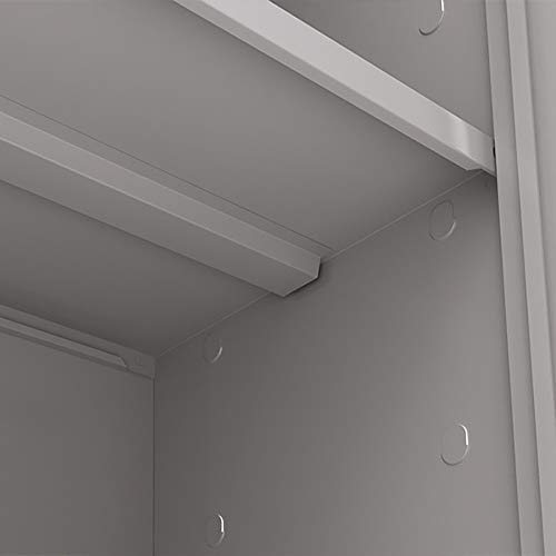 Armário Aço 2 Portas Multiuso Escritorio 4 Prateleiras EA301