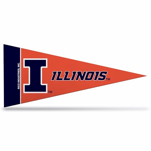 Image of Rico Industries NCAA Mini Pennant Set 4 inch x 9 inch Felt Mini Pennant Team Set (Includes 8 Pieces)