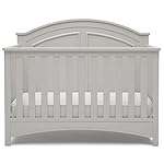 Delta Children Perry 6-in-1 Convertible Crib - Greenguard Gold Certified, Moonstruck Grey