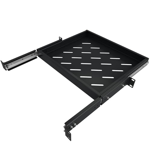 Image of 19" Sliding Rackmount Shelf (1U) - Tupavco TP466